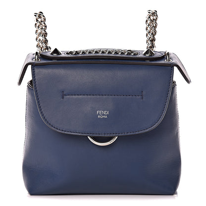 Fendi Vitello Century Opaco Mini Back to School Backpack Blu Scuro 1 of 29