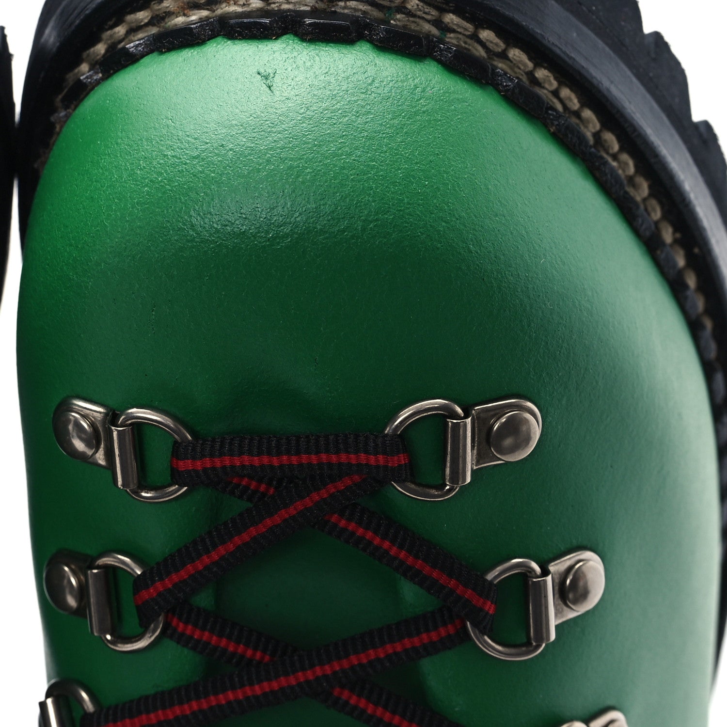 Gucci X THE NORTH FACE Calfskin Mens Hiking Ankle Boots 9 New Shamarock 10 of 11