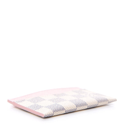 Louis Vuitton Damier Azur Daily Card Holder Rose Ballerine 3 of 5