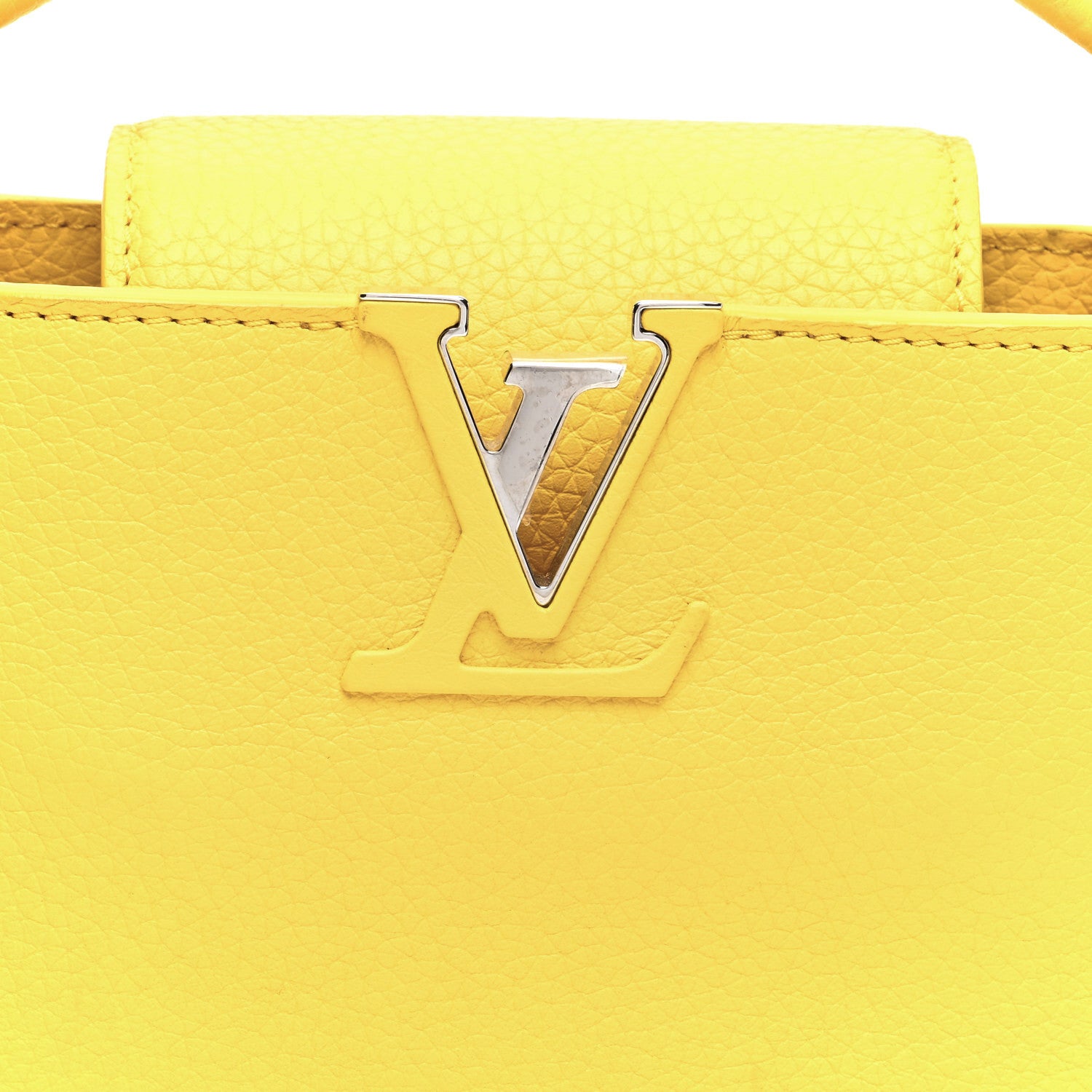 Louis Vuitton Taurillon Mini Capucines Yellow 7 of 10