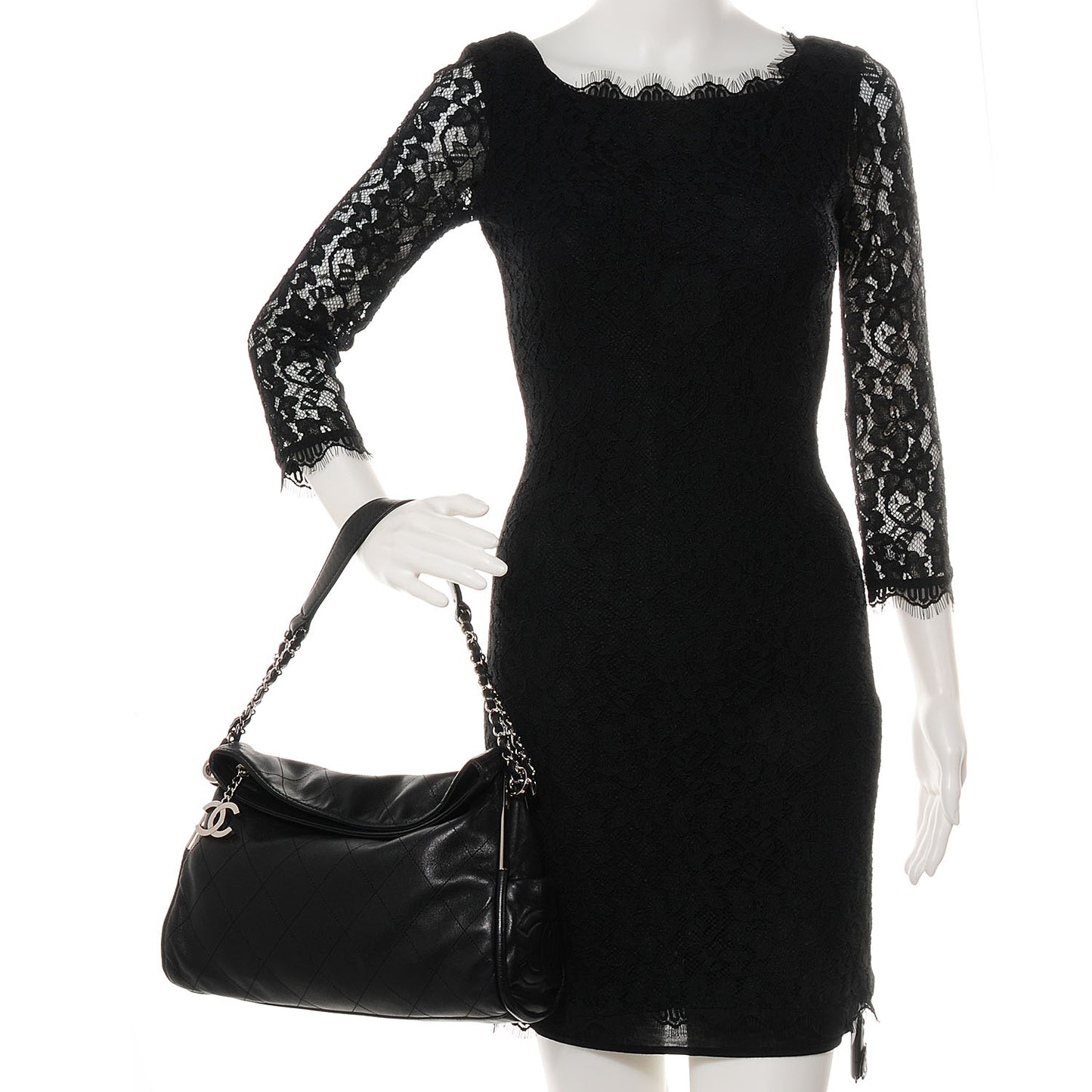 Lambskin Medium Ultimate Soft Tote Black
