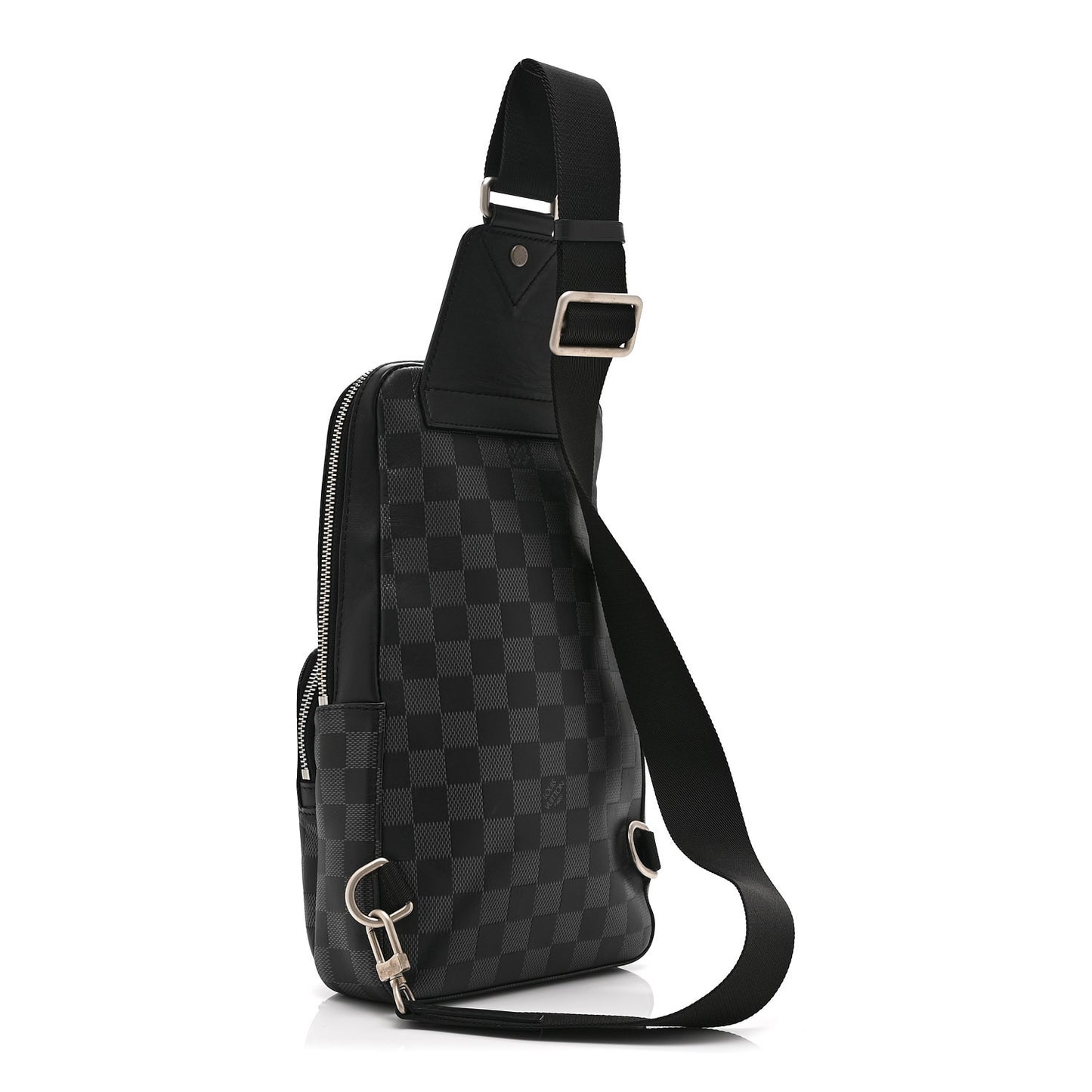 Damier Graphite Avenue Sling Bag Onyx Silver