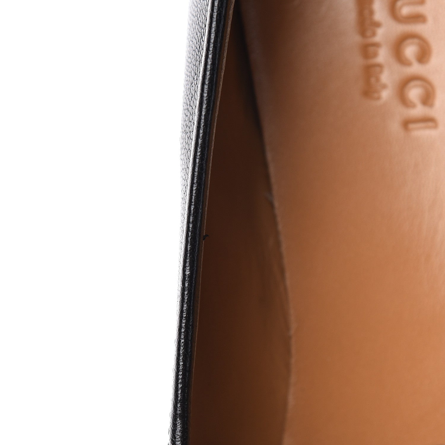 Gucci Goatskin Bee Star Embroidered Womens Jordaan Loafers 38 Black 8 of 9