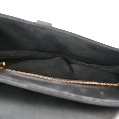Christian Dior Grained Calfskin Saddle Bag Black 5 of 12