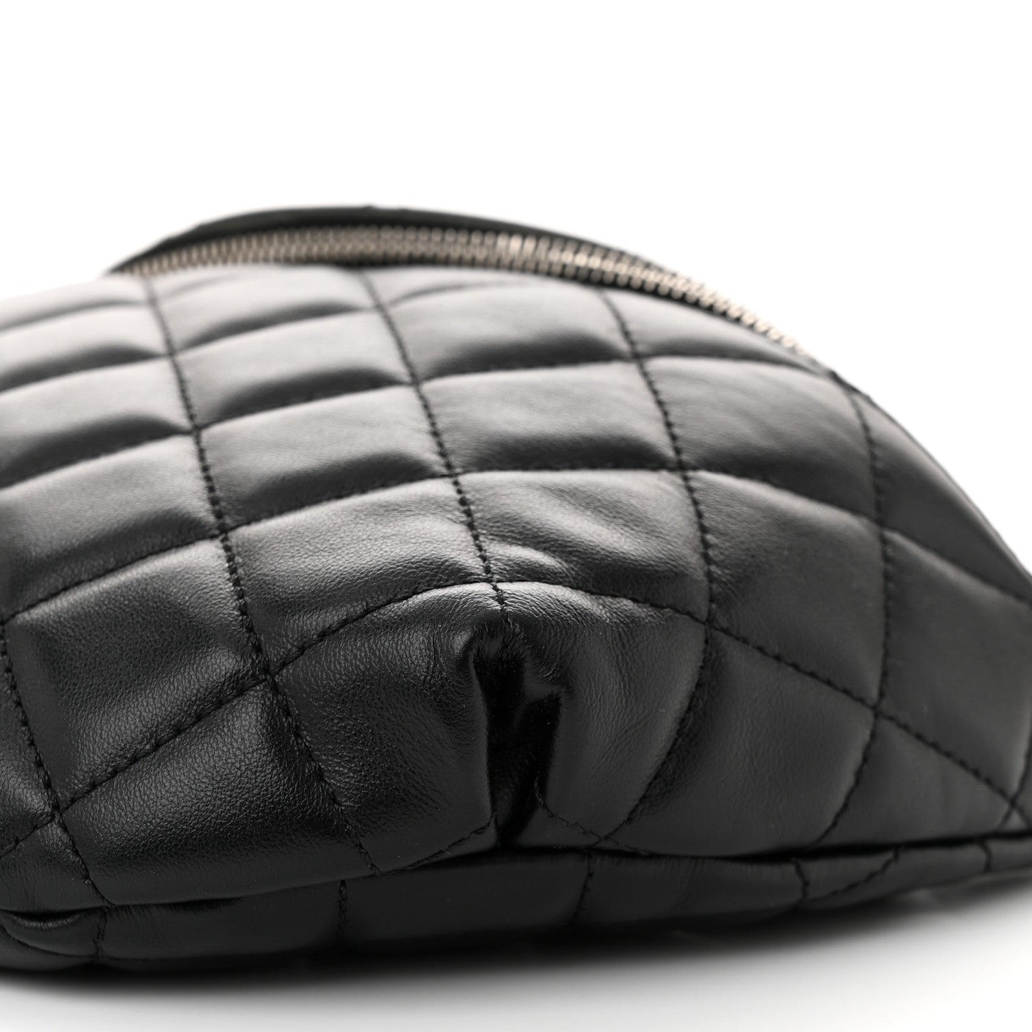 Chanel Calfskin Quilted Waist Belt Bag Black 10 of 11