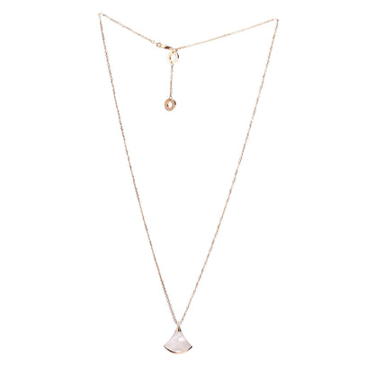 Bulgari 18K Rose Gold Diamond Mother of Pearl Small Divas' Dream Pendant Necklace 3 of 5
