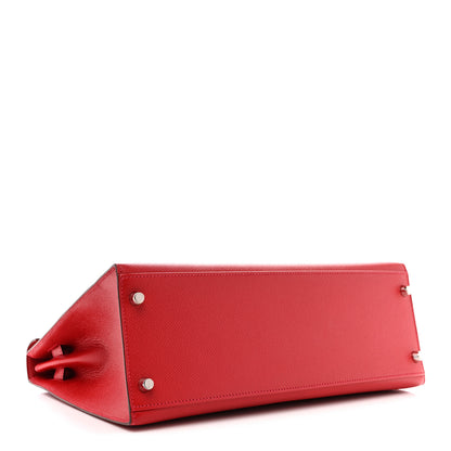 Hermes Epsom Kelly Sellier 32 Rouge Casaque 3 of 9