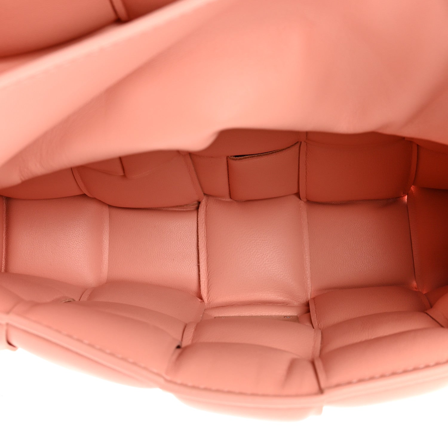 Bottega Veneta Nappa Maxi Intreccio Padded Cassette Crossbody Bag Peachy 5 of 14