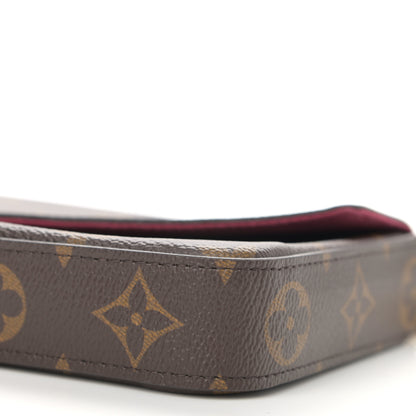 Louis Vuitton Monogram Pochette Felicie Chain Wallet Fuchsia 11 of 13