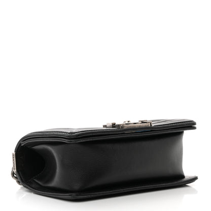 Chanel Calfskin Double Stitch Small Boy Flap Black 4 of 18
