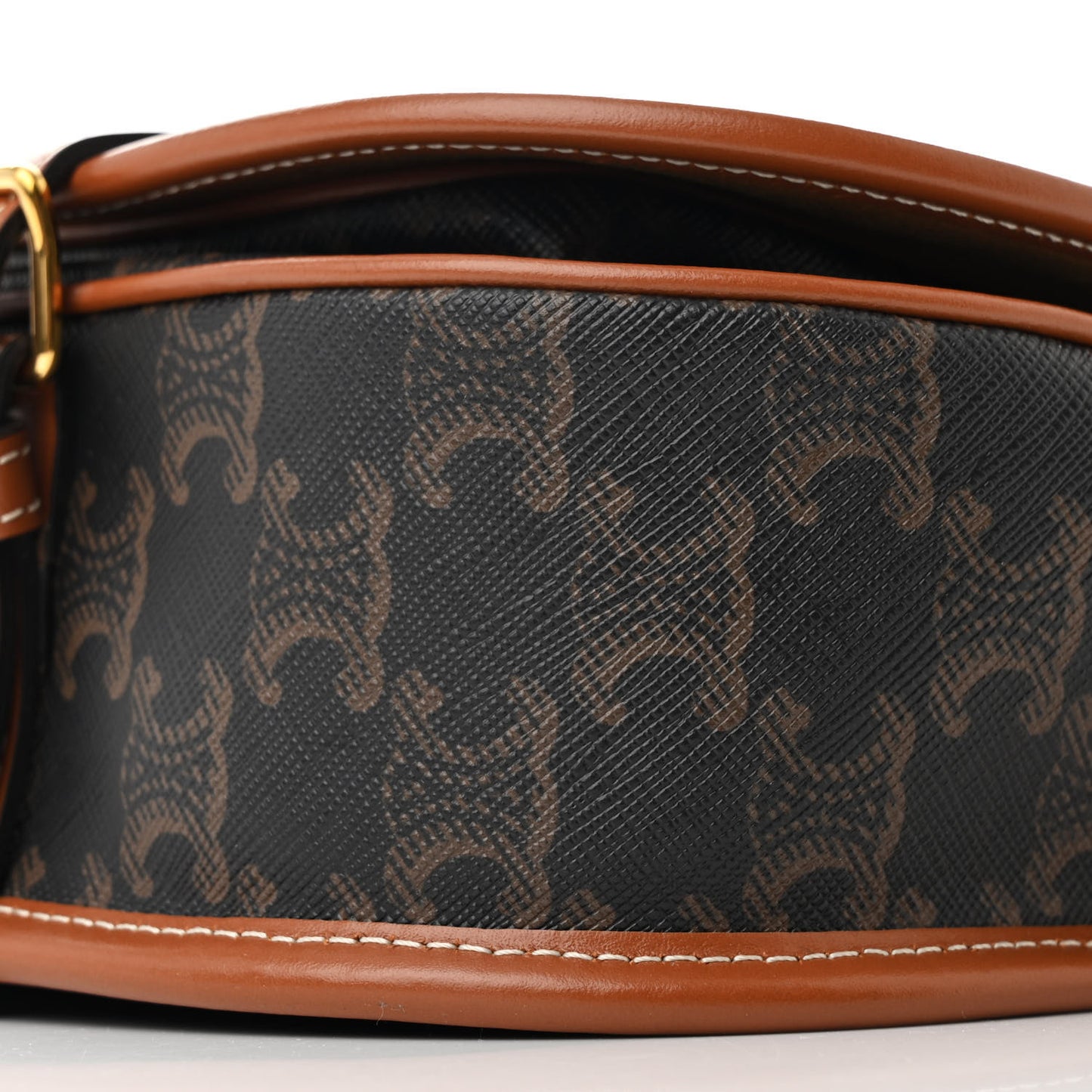 Triomphe Canvas Medium Folco Bag Tan