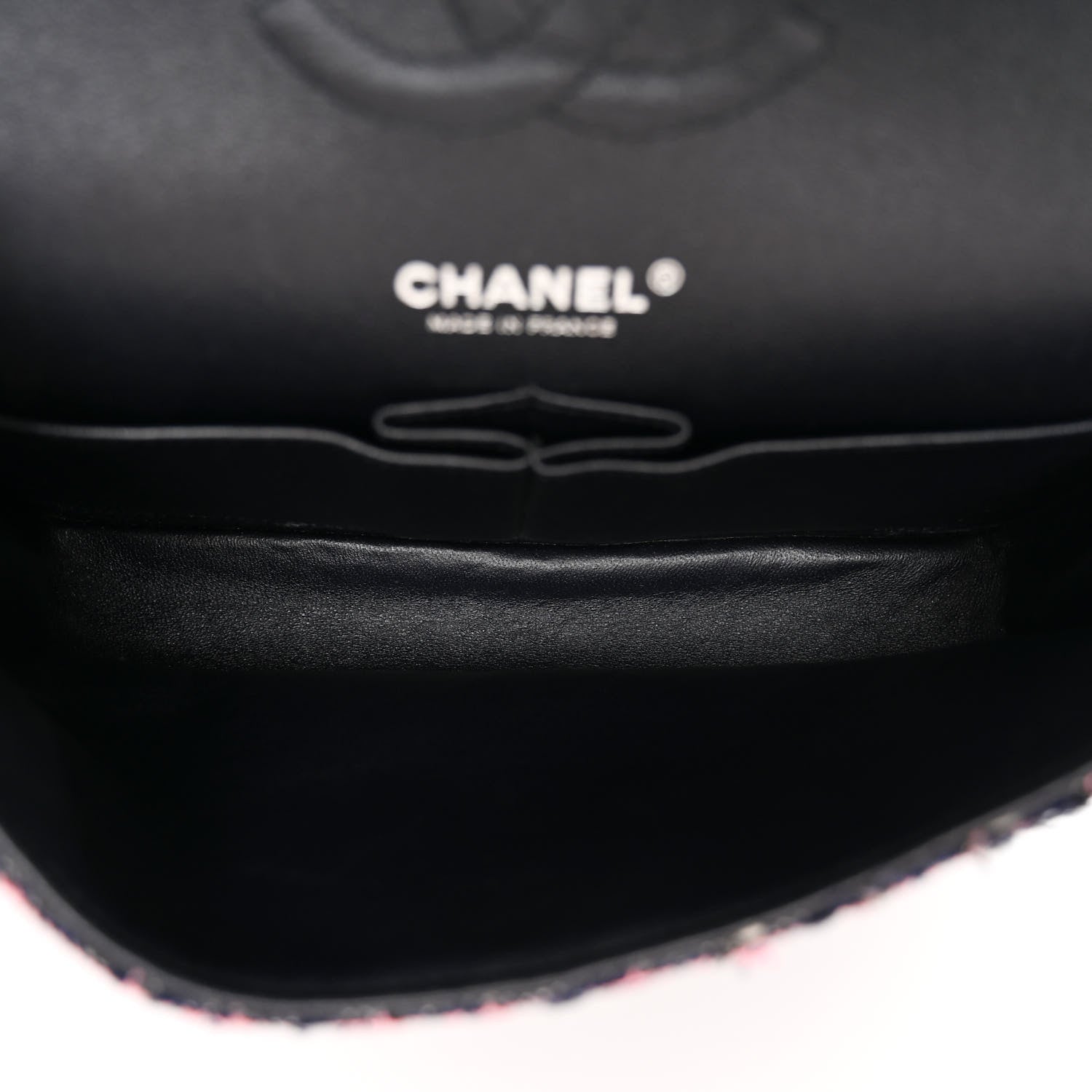 Chanel Tweed Chevron Quilted Medium Double Flap Multicolor 5 of 10