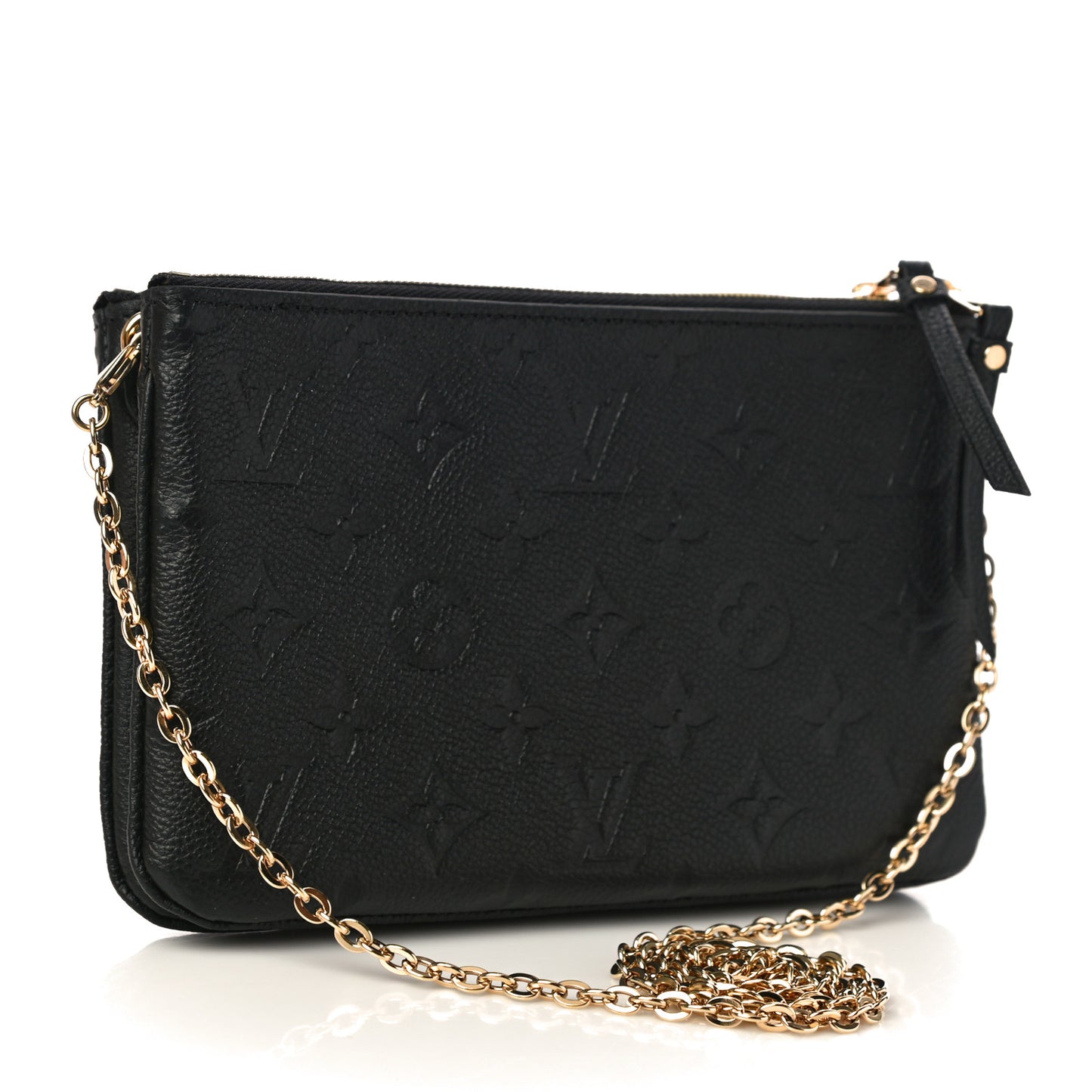 Empreinte Double Zip Pochette Black