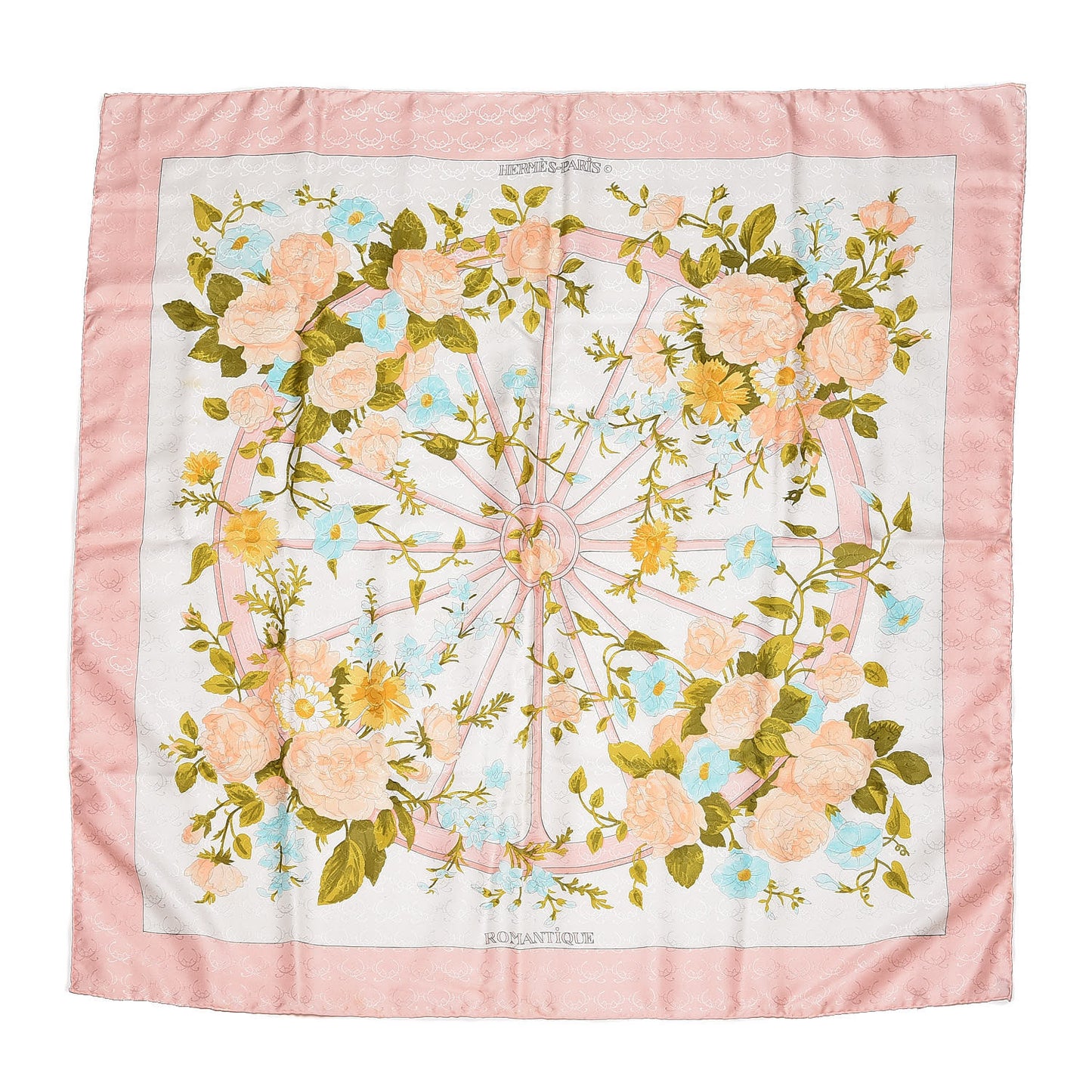 Jacquard Silk Romantique Scarf 90