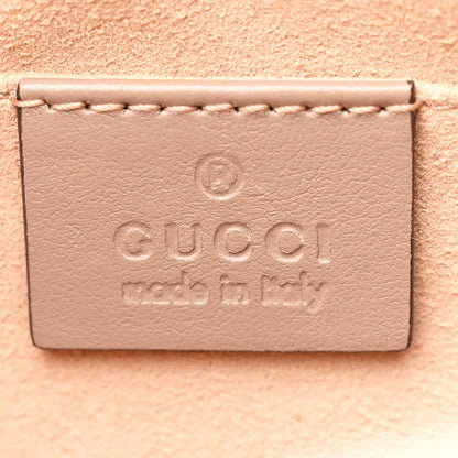 Gucci Calfskin Matelasse Small GG Marmont Chain Shoulder Bag Porcelain Rose 6 of 10