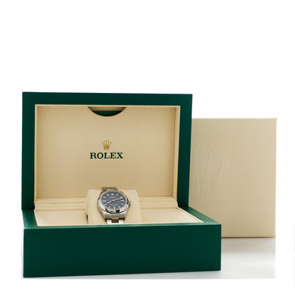 Rolex Stainless Steel 31mm Oyster Perpetual Watch Bright Blue 277200 2 of 5
