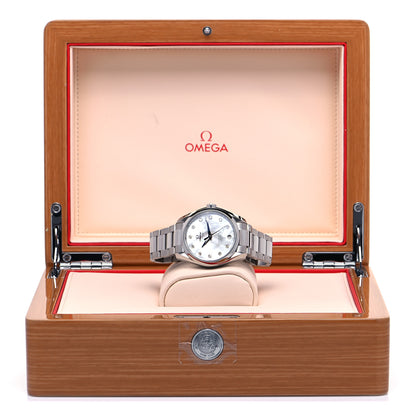 Omega Stainless Steel Diamond Mother of Pearl 39mm Seamaster Master Co-Axial Chronometer Aqua Terra Automatic Watch 231.10.39.21.55.002 5 of 5