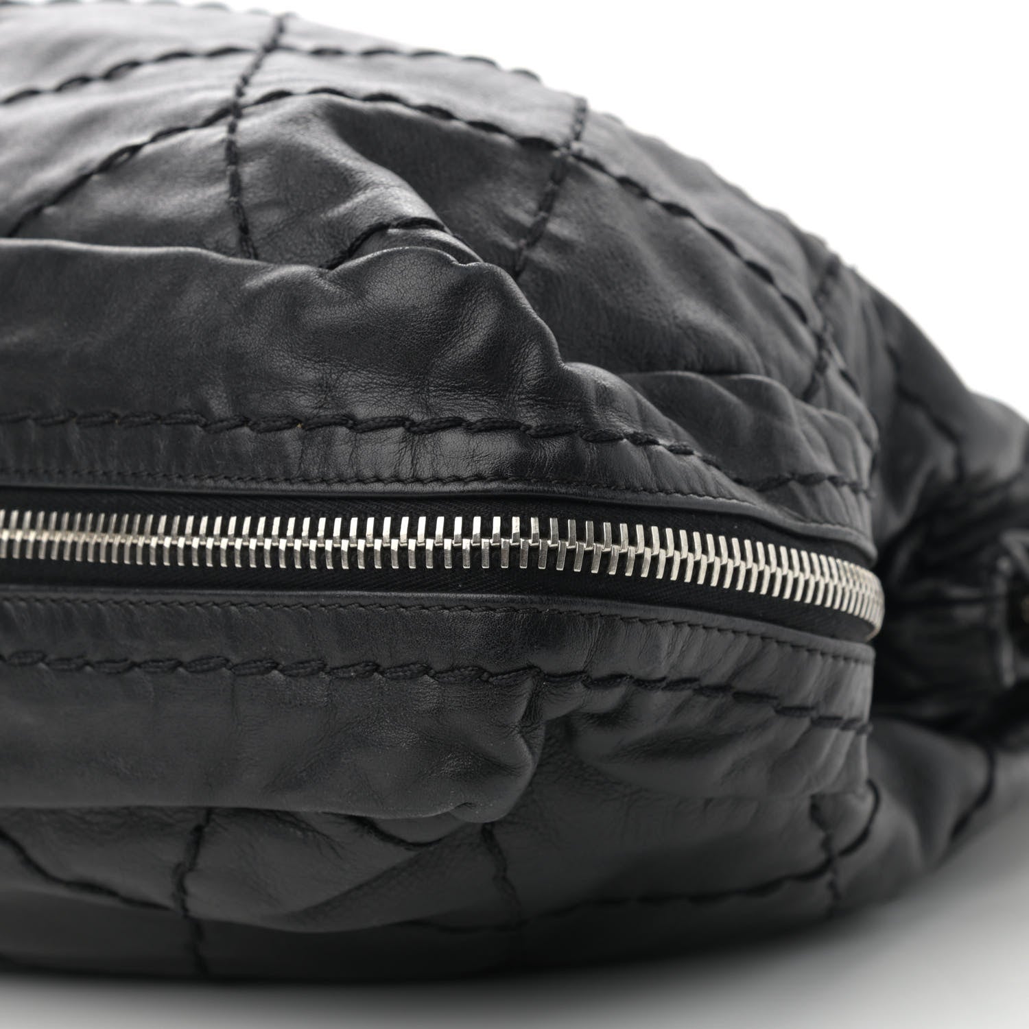 Chanel Calfskin Stitched Expandable Frame Bag Black 9 of 12