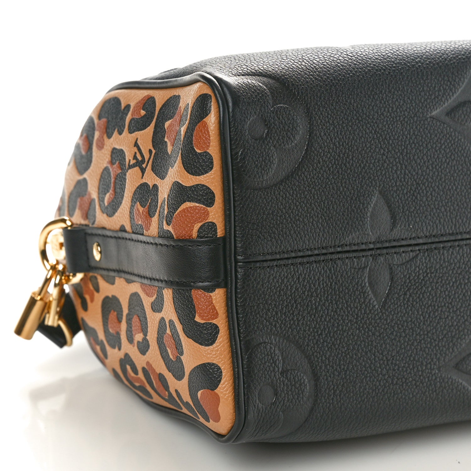 Louis Vuitton Empreinte Monogram Giant Wild At Heart Speedy Bandouliere 25 Black 8 of 9