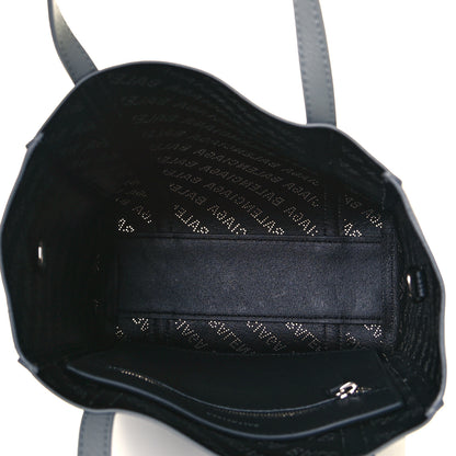 Balenciaga Smooth Calfskin Logo Perforated XXS Everyday Tote Gris Cendre 4 of 7