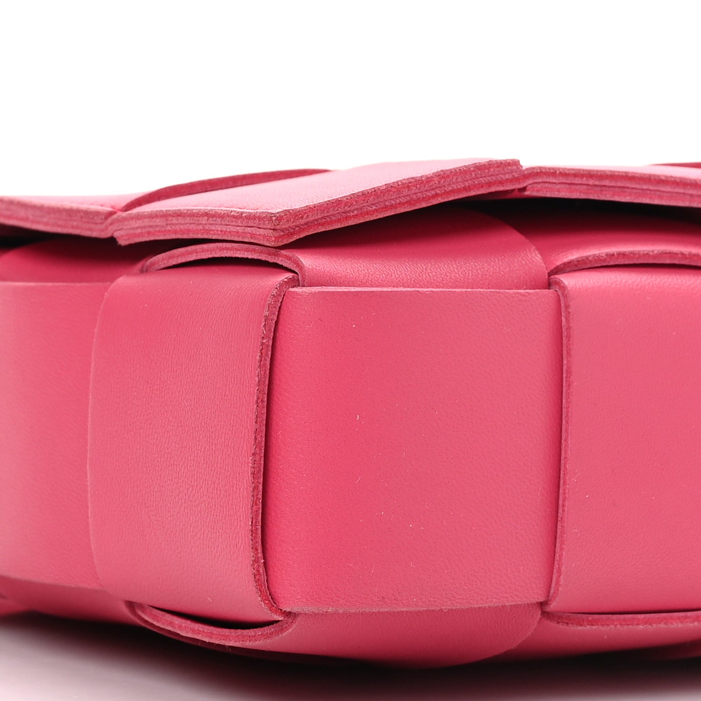 Lambskin Maxi Intrecciato Cassette Crossbody Bag Lollipop