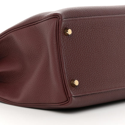 Hermes Togo Kelly Retourne 35 Rouge H 8 of 11