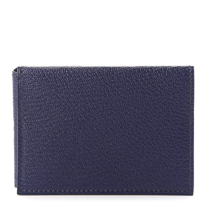 Hermes Chevre Mysore Guernesey Card Case Bleu Encre 1 of 7