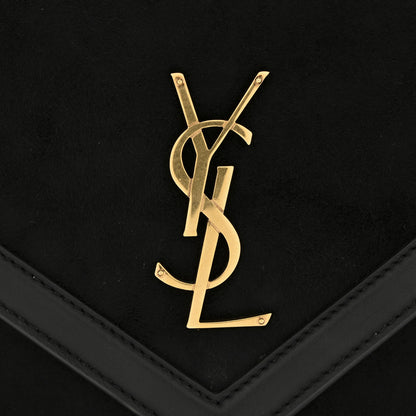 Saint Laurent Suede Calfskin Monogram Le Sept Chain Bag Black 12 of 14
