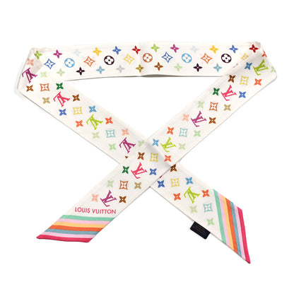 Louis Vuitton LV X TM Silk Monogram Multicolor BB Bandeau White 1 of 3