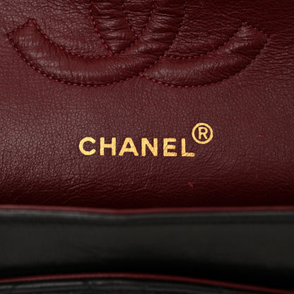 Chanel Lambskin Quilted Medium Double Flap Black 5 of 13