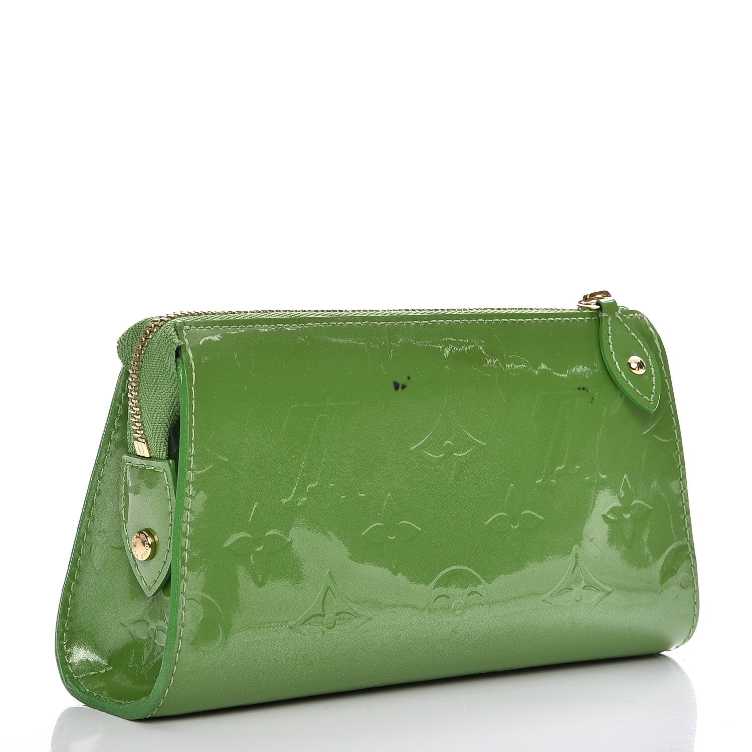 Louis Vuitton Vernis Trousse Cosmetic Pouch Vert Tonic 3 of 8