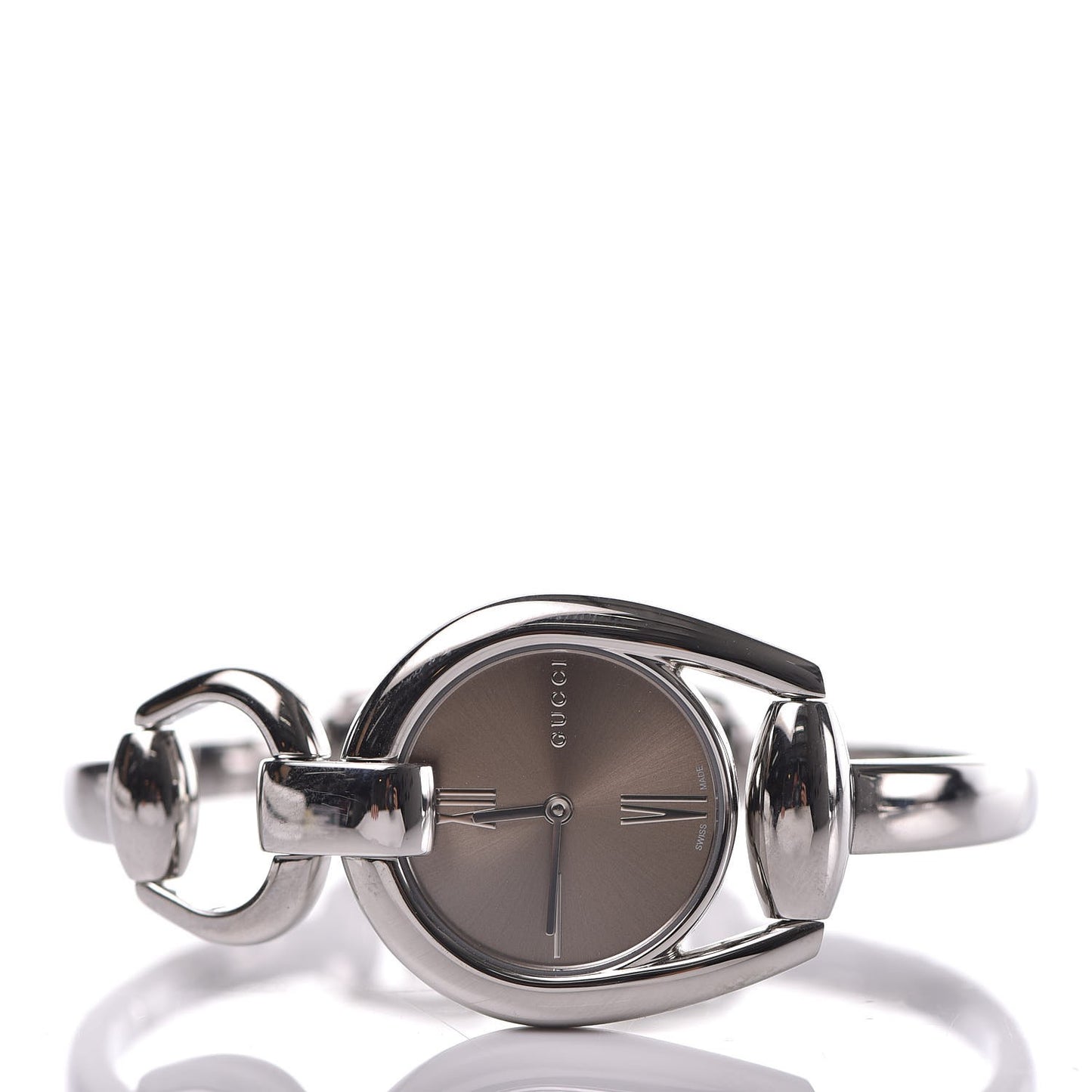 Stainless Steel 28mm Horsebit Quartz Watch Brown
