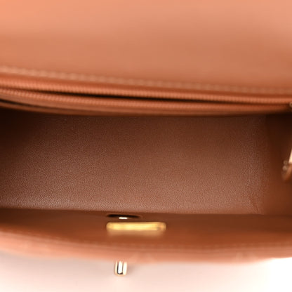 Chanel Lambskin Quilted Mini Square Flap Brown 5 of 11