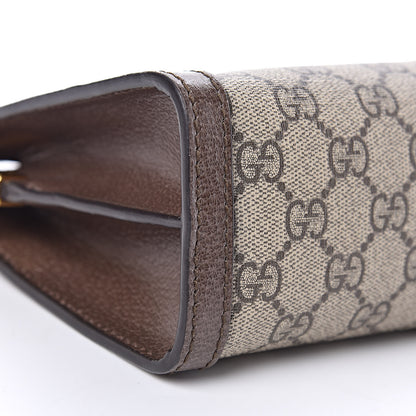 Gucci GG Supreme Monogram Web Small Ophidia Chain Shoulder Bag Brown 5 of 10