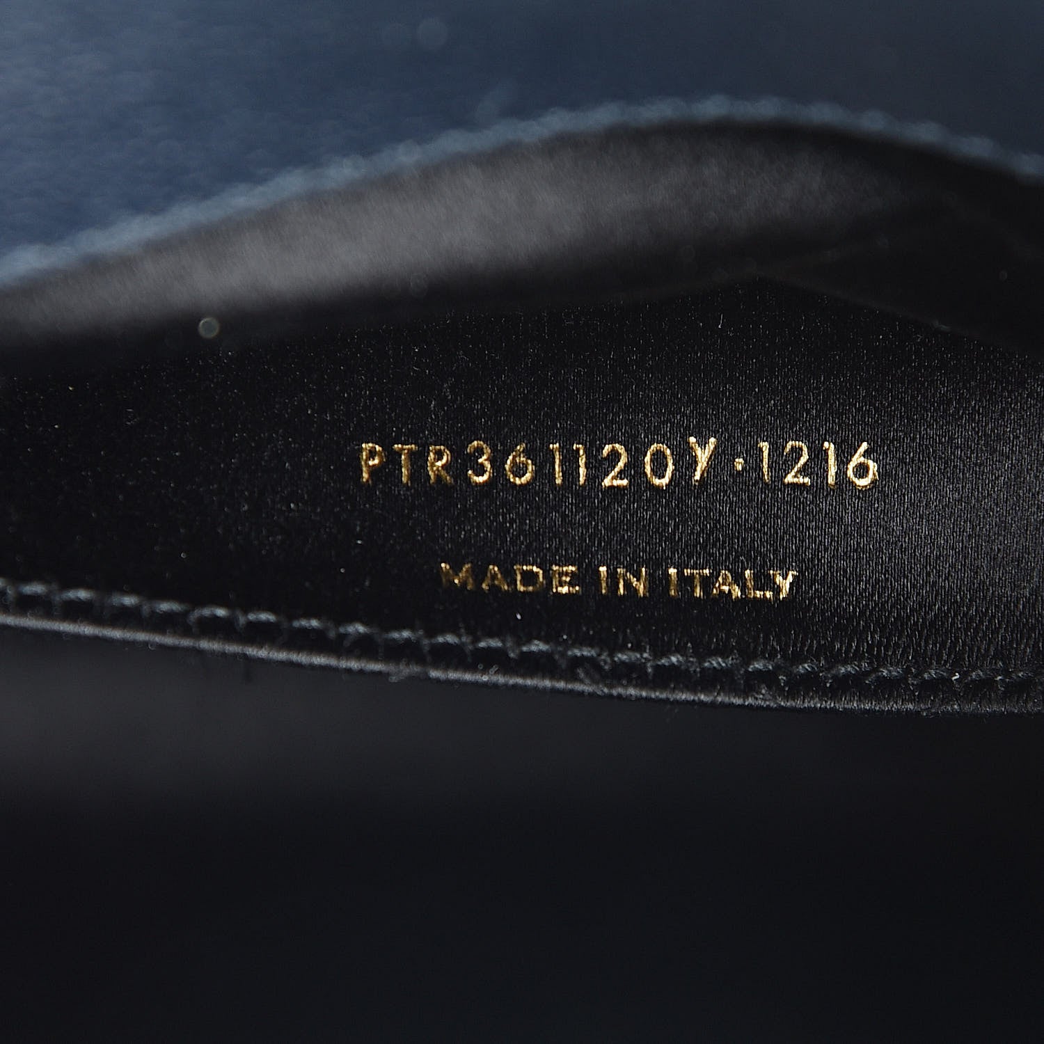 Saint Laurent Calfskin Monogram Large Belle De Jour Clutch Navy 7 of 7