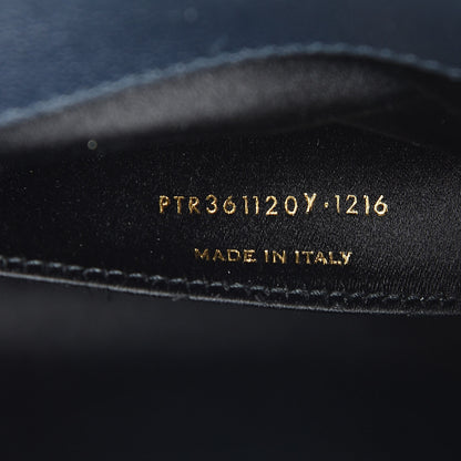 Saint Laurent Calfskin Monogram Large Belle De Jour Clutch Navy 7 of 7
