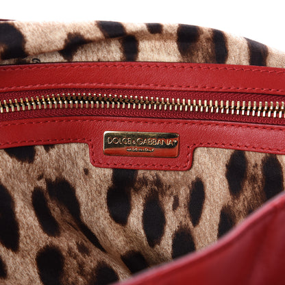 Dolce & Gabbana Lambskin Quilted Miss Kate Shoulder Bag Red 8 of 11
