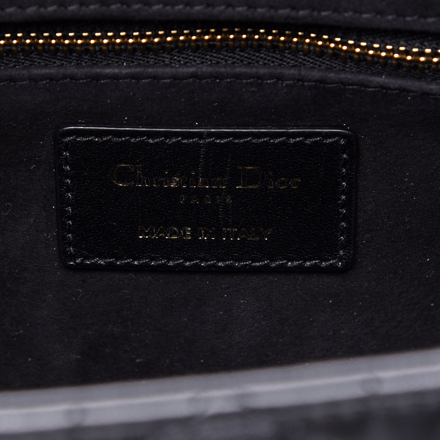 Lambskin Cannage Medium Lady Dior Black