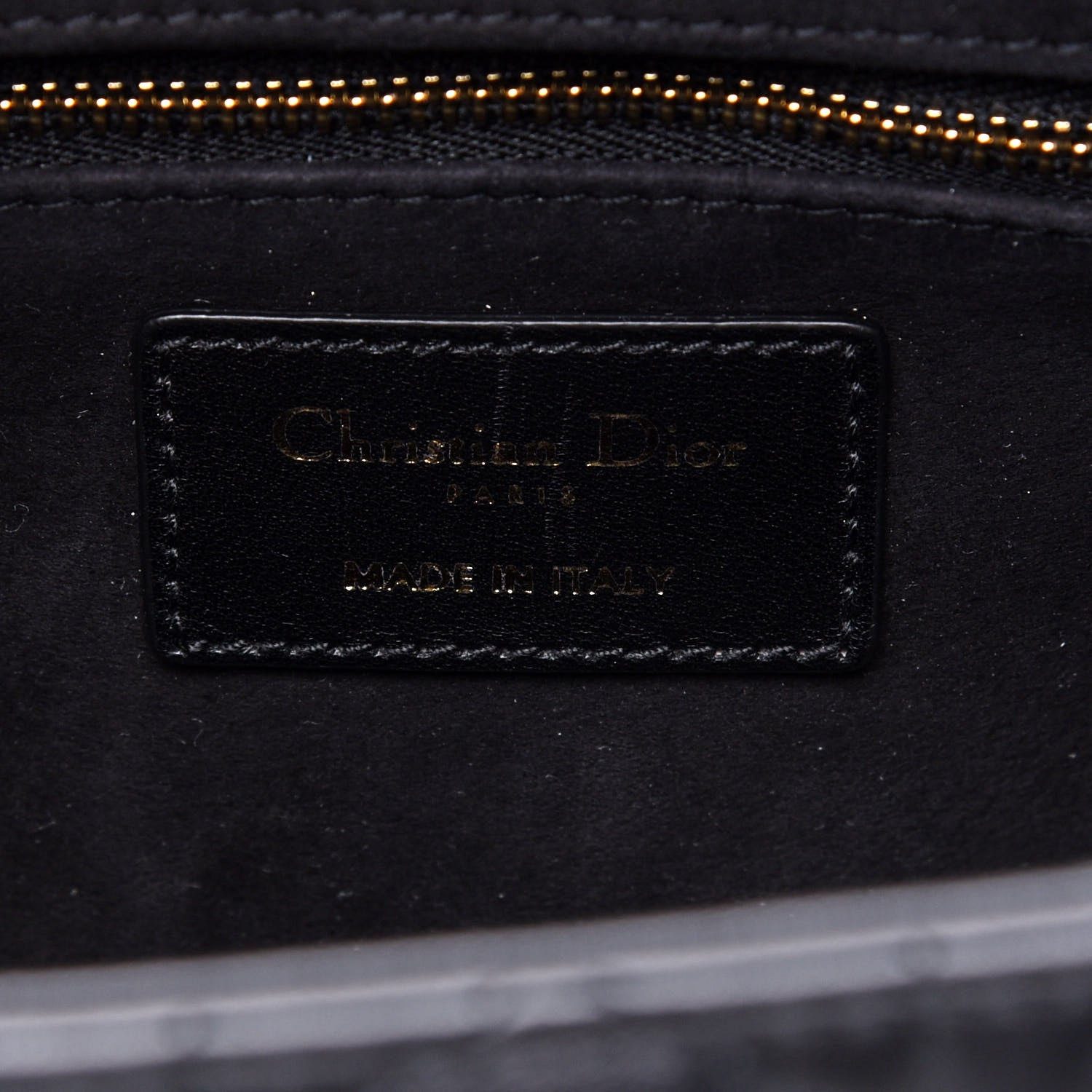 Christian Dior Lambskin Cannage Medium Lady Dior Black 6 of 13