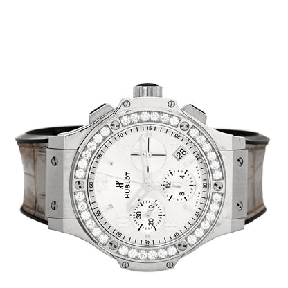 Hublot Stainless Steel Alligator Diamond Bezel 41mm Big Bang Automatic Watch 343.ST.5010.ST.1904 2 of 4
