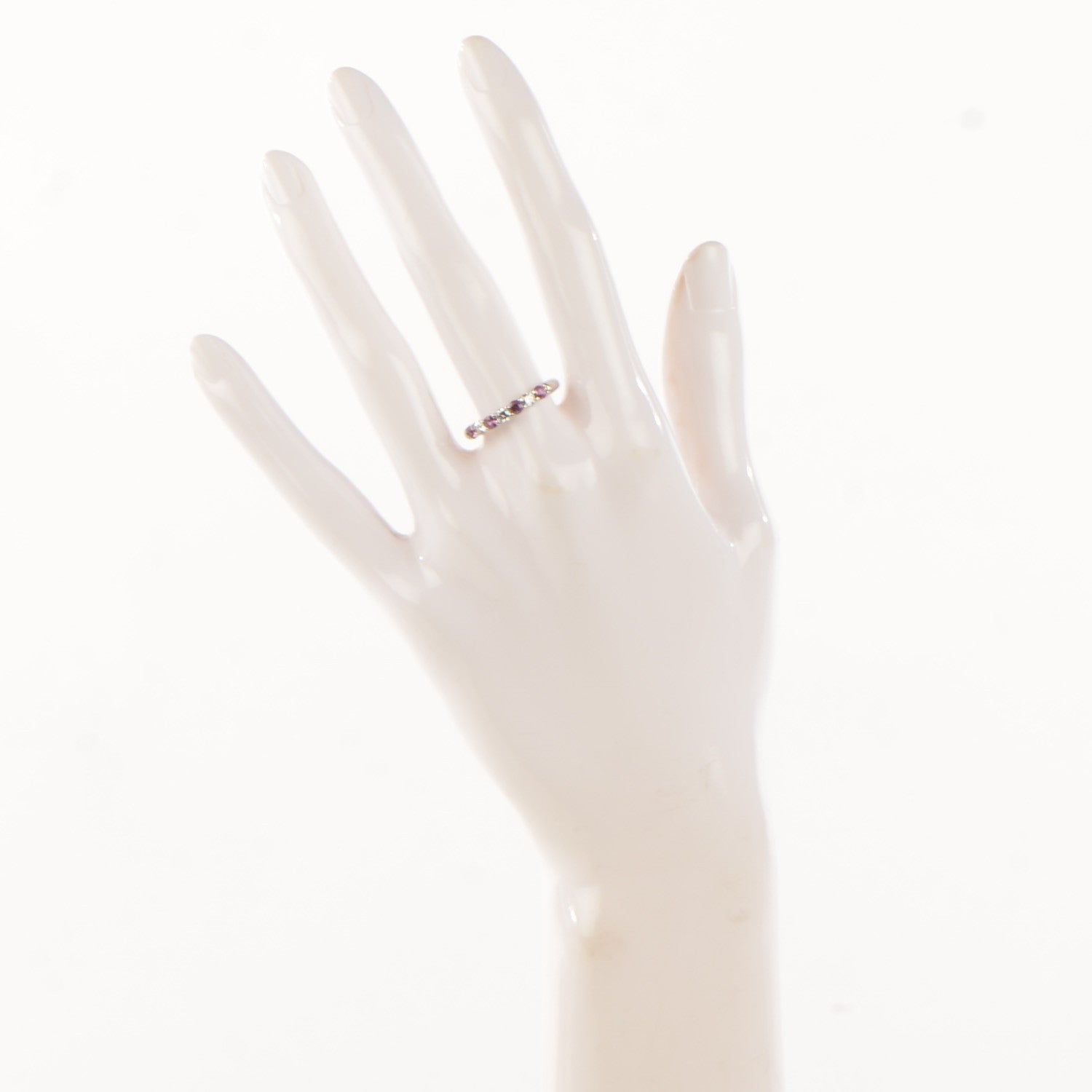 Tiffany Platinum Diamond Pink Sapphire Legacy Ring 7 2 of 6