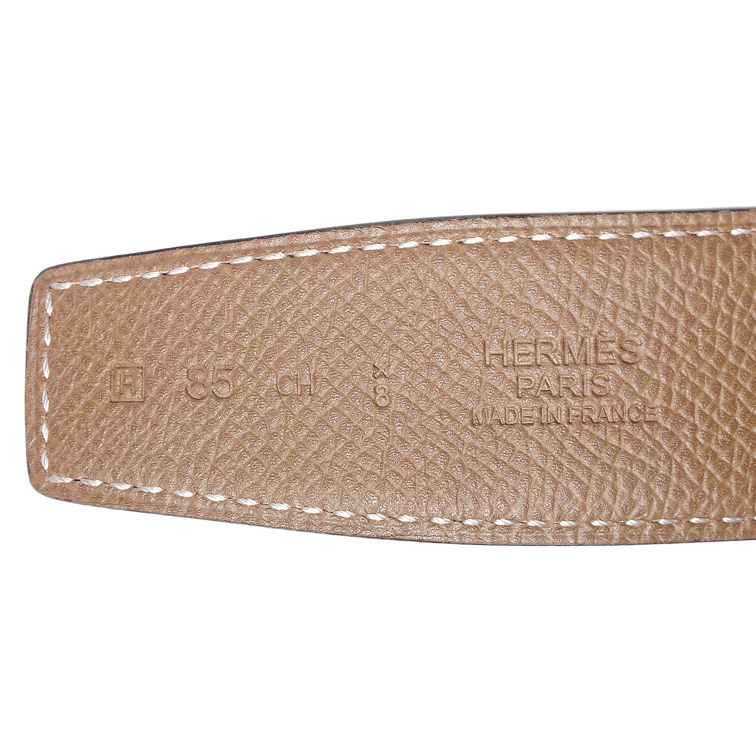 Hermes Epsom Swift Reversible 32mm Idem H Belt 85 Etoupe Noir 5 of 8