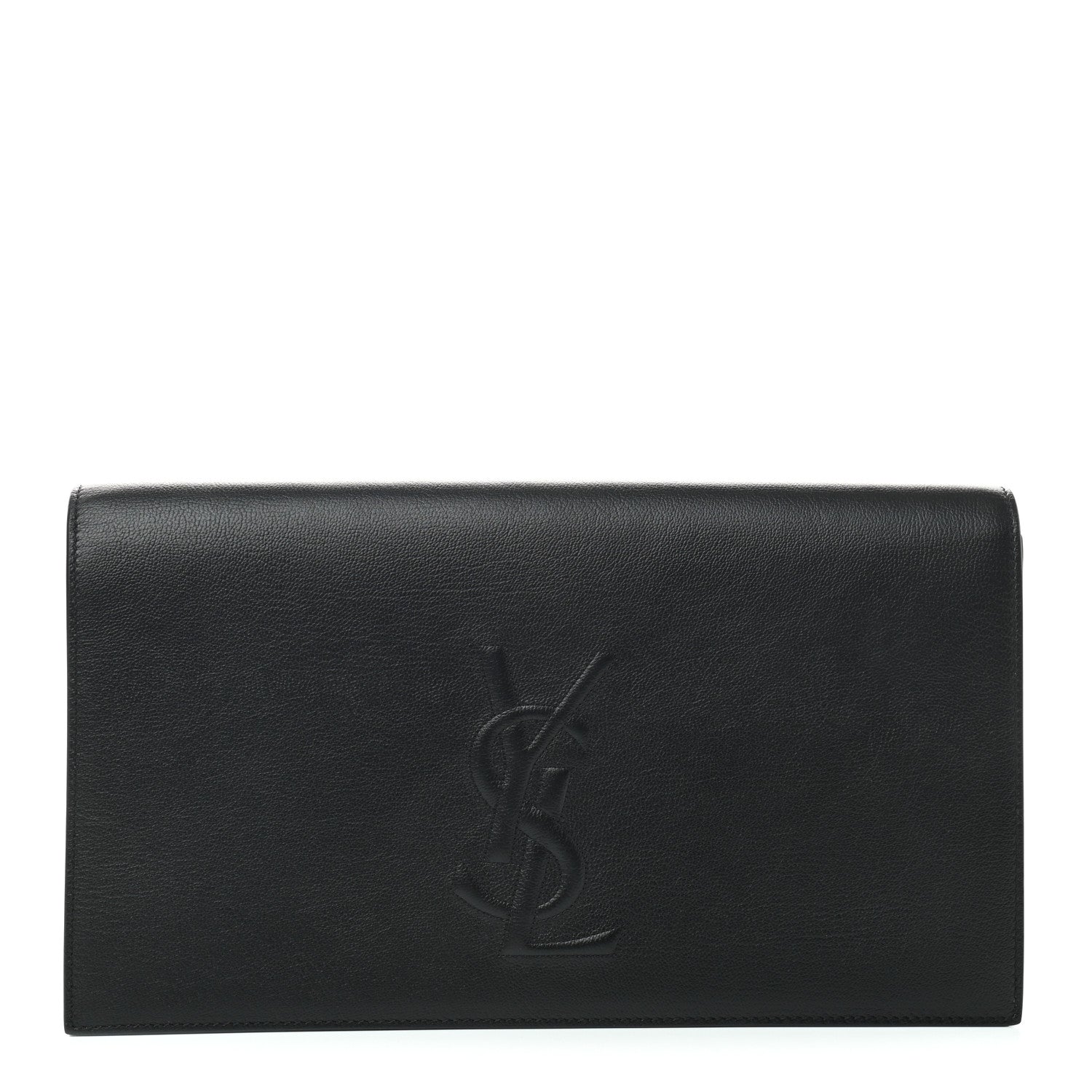 Saint Laurent Chevre Large Belle De Jour Clutch Black 1 of 5