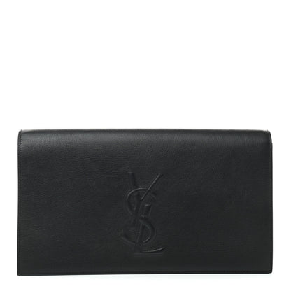 Saint Laurent Chevre Large Belle De Jour Clutch Black 1 of 5