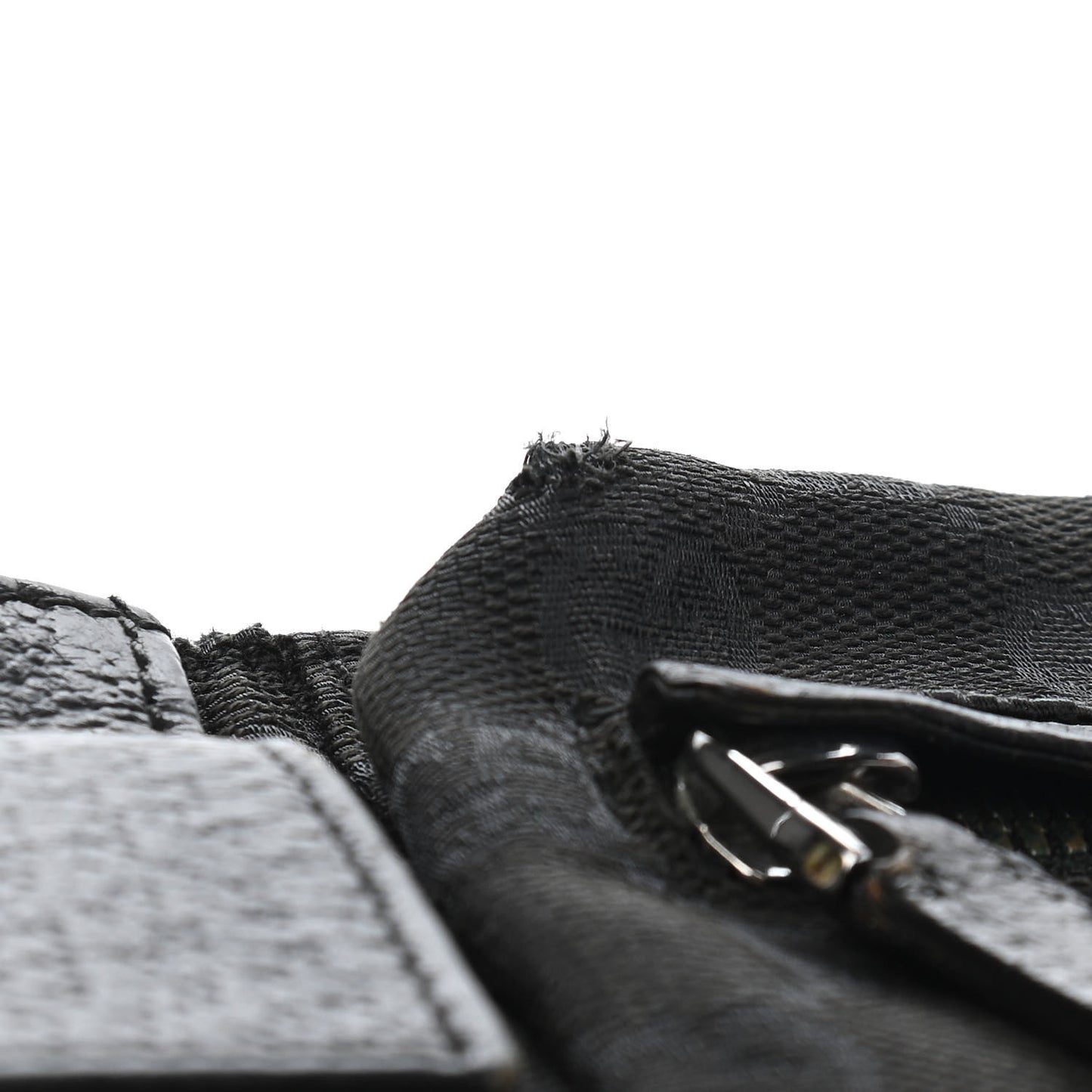 GG Monogram Double Pocket Belt Bag Black
