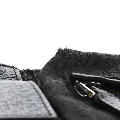 Gucci GG Monogram Double Pocket Belt Bag Black 10 of 13