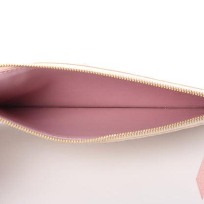Louis Vuitton Damier Azur Felicie Chain Wallet Zippered Insert Rose Ballerine 6 of 6