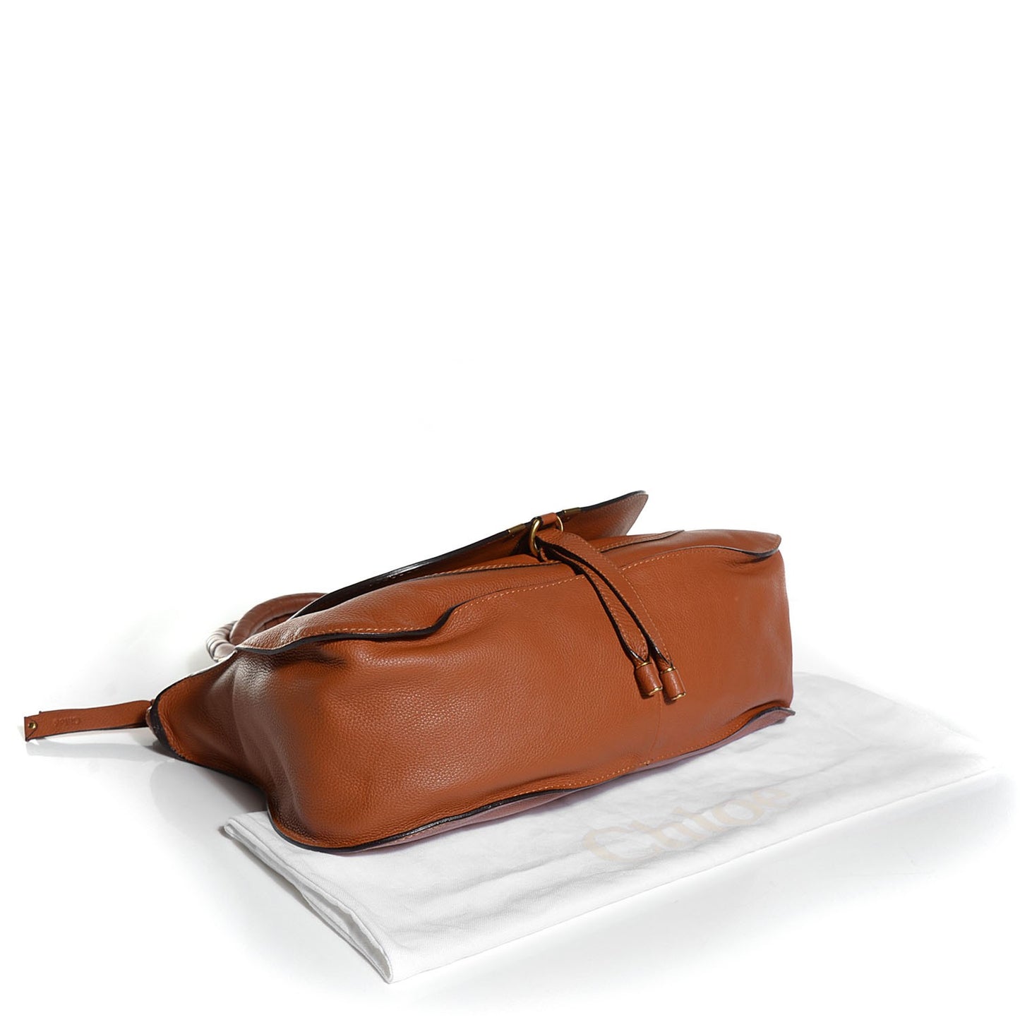 Calfskin Large Marcie Satchel Tan