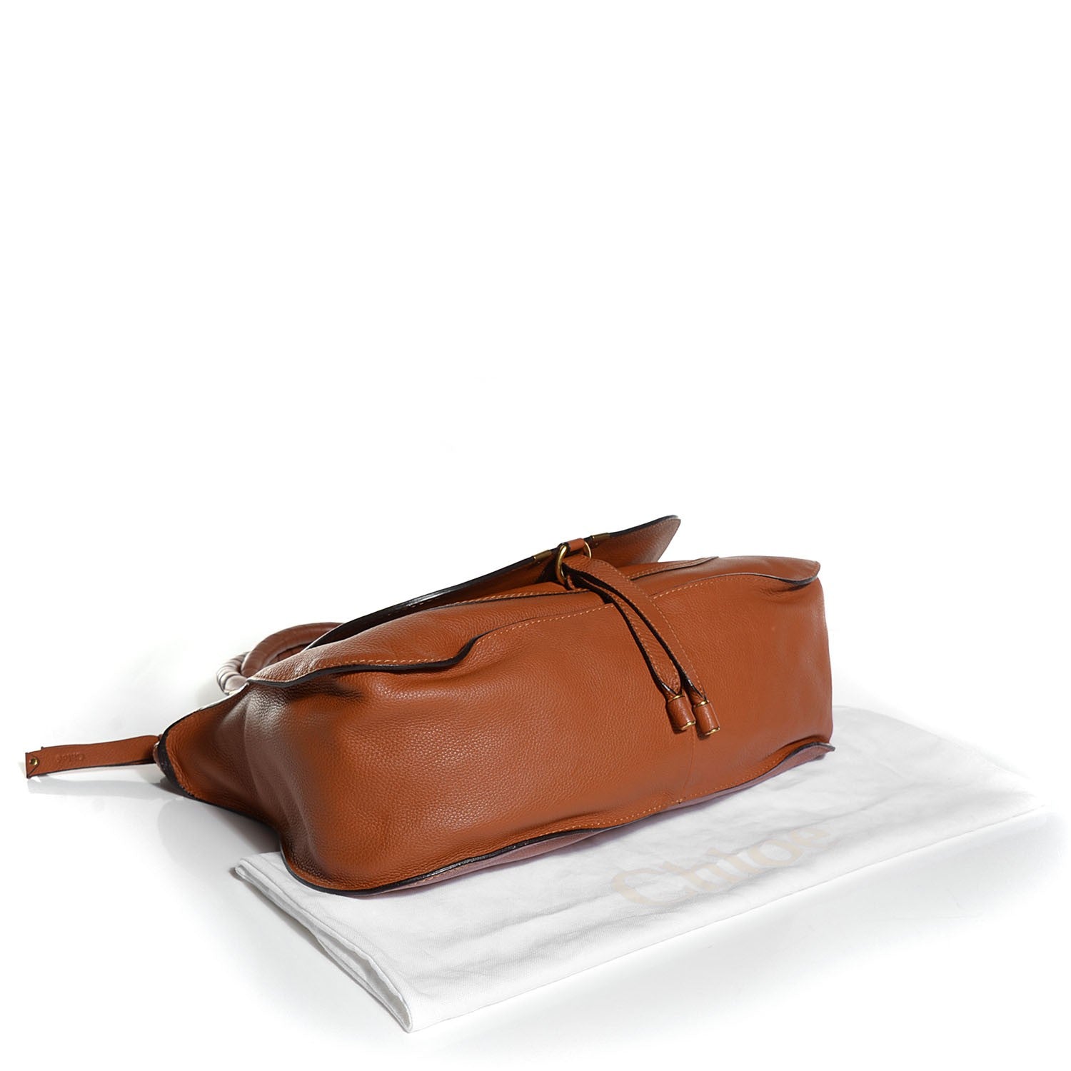 Chloe Calfskin Large Marcie Satchel Tan 4 of 9