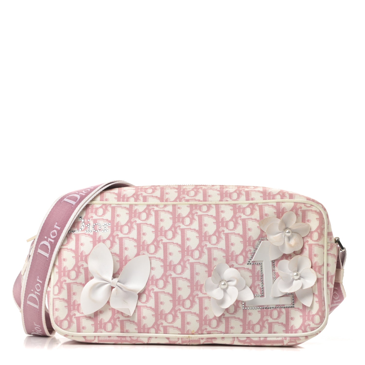 Christian Dior Monogram Girly Shoulder Bag Pink 1 of 12